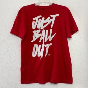 ✅Men Nike JUST BALL OUT Tee Shirt Size XL